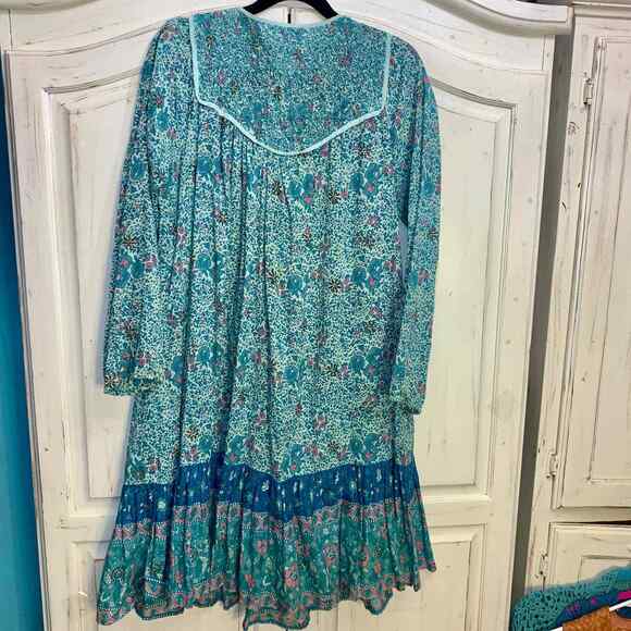 90’s STELLA FOREST COTTON HIPPIE INDIA DRESS S/M - Picture 2 of 6